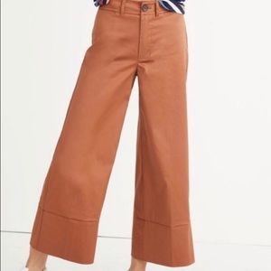Madewell wide leg cropped pants